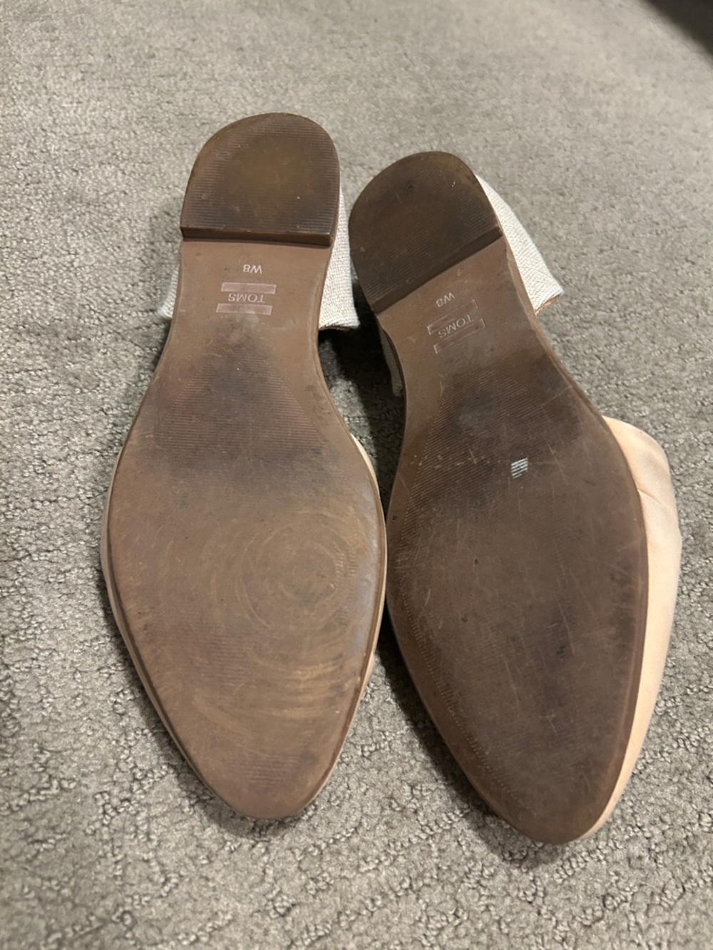 TOMS Women's D'Orsay Flats in Light Nude, Size 8 - Picture 5 of 5